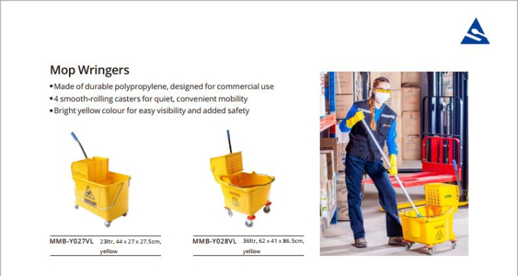 လုပ်ငန်းသုံးအတွက် Sunnex Polypropylene Mop Wringers