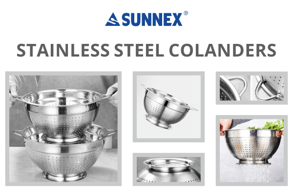 Sunnex ပစ္စည်းအသစ်များ--Colanders နှင့် Saucepans