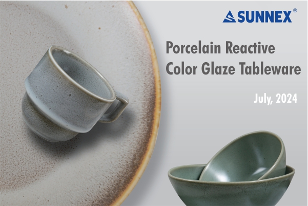 Sunnex Porcelain Reactive Color Glaze Tableware