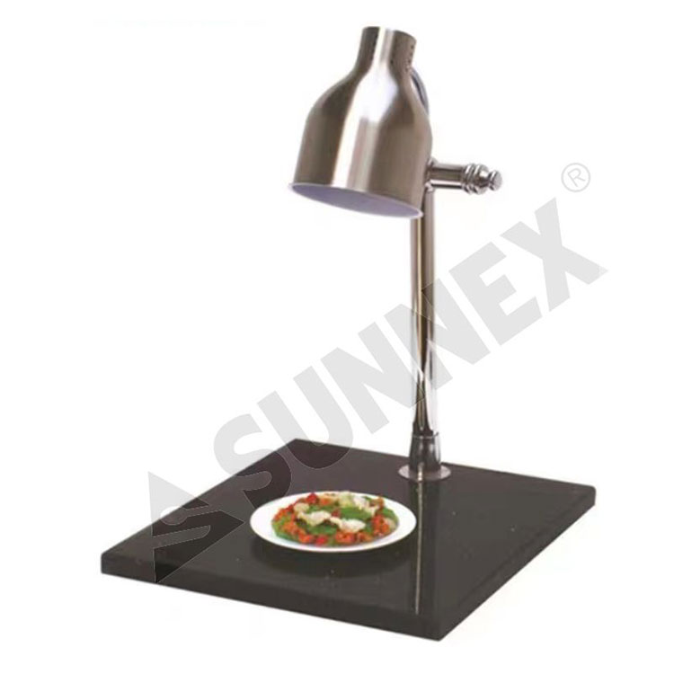 Food Warmer Lamp M01H စားပွဲတင်မီးအိမ်ပုံစံ စကျင်ကျောက်ဗန်း