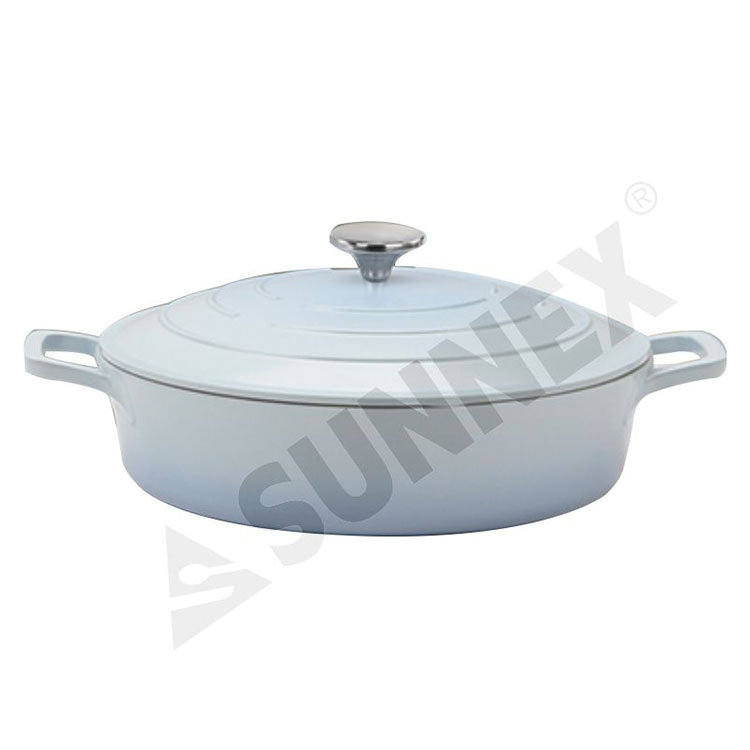 ဒီဇိုင်းသစ် Non-stick Soup Pot Kitchen Cookware Round Casserole