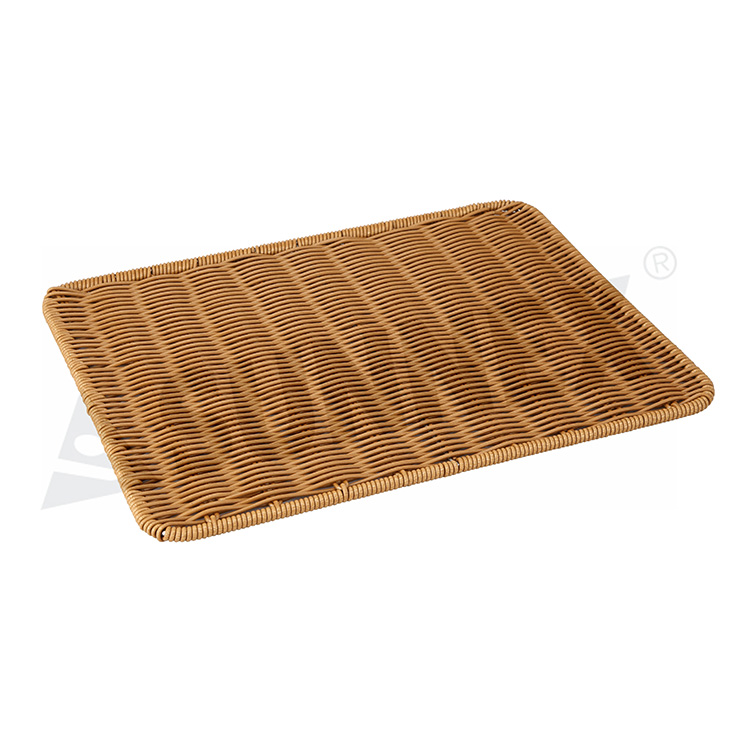 Rectangular Pp Rattan အမျိုးအစားပေါင်မုန့်ခြင်းတောင်း