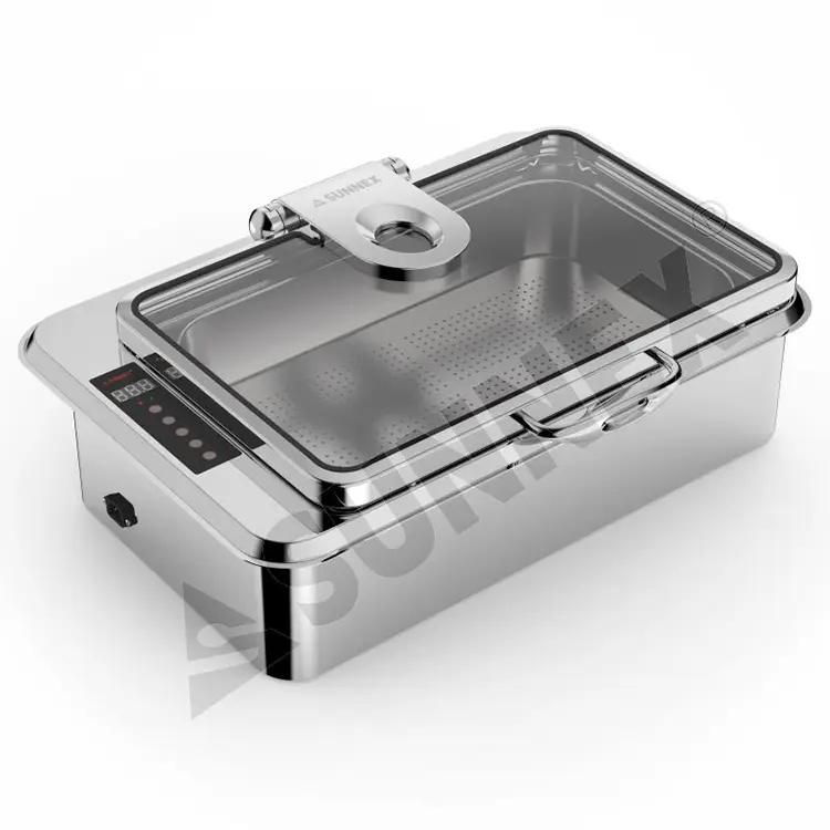 သံမဏိ 8.5l built-in buffet chafer